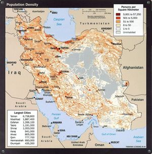 Grande carte Iran