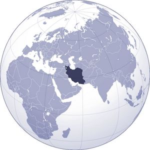 Localiser Iran sur carte du monde