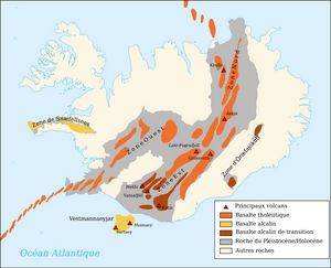 Carte géologique Islande