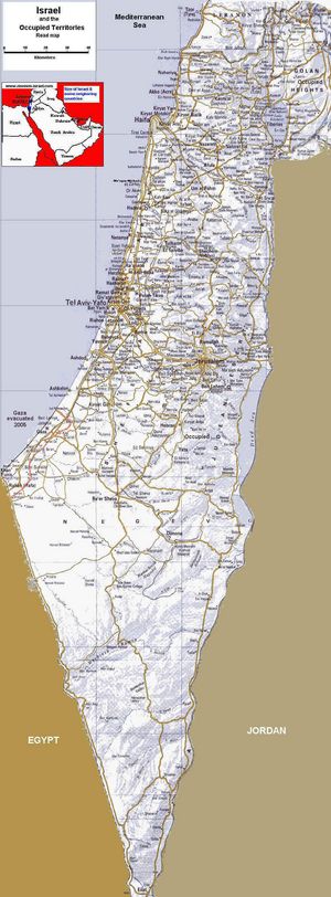 Carte routière Israël