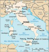 Carte frontières Italie