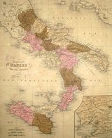 Carte historique Italie