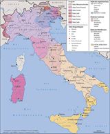 Carte des langues Italie