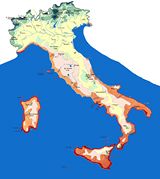 Carte météo Italie