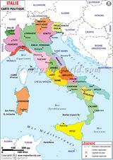Carte régions Italie