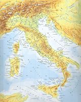 Carte des villes Italie