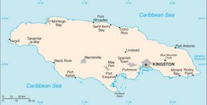 Carte des villes Jamaïque