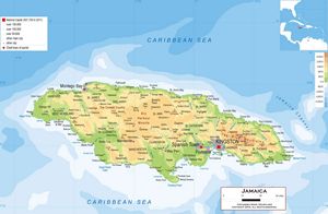 Grande carte Jamaïque