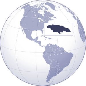Localiser Jamaïque sur carte du monde