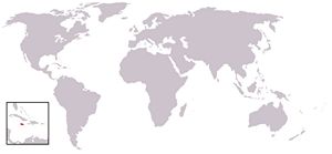 Situer Jamaïque sur carte du monde