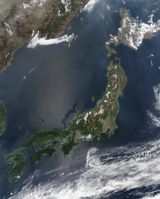 Carte satellite Japon