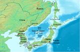 Carte topographique Japon