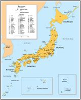 Carte des villes Japon