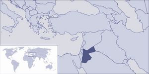 Localiser Jordanie sur carte du monde