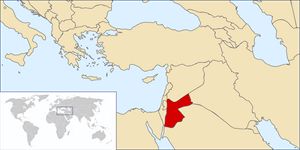Situer Jordanie sur carte du monde