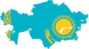 Carte drapeaux Kazakhstan