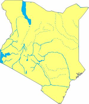 Carte Kenya rivière vierge