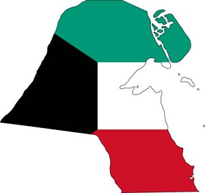 Carte drapeaux Koweït
