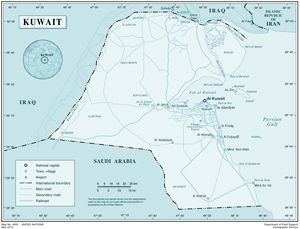 Carte Koweït