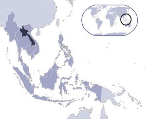 Localiser Laos sur carte du monde
