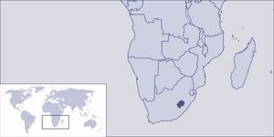 Localiser Lesotho sur carte du monde