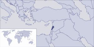 Localiser Liban sur carte du monde