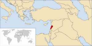 Situer Liban sur carte du monde