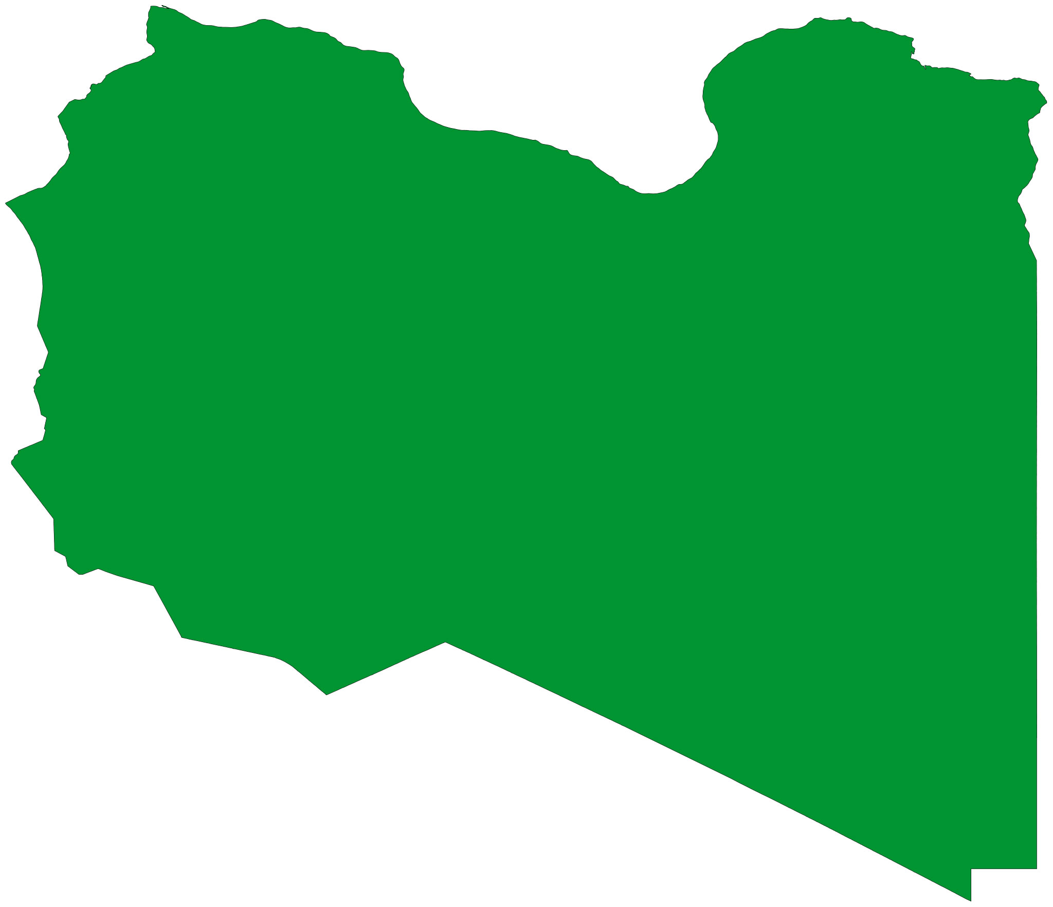 Carte drapeaux de la Lybie