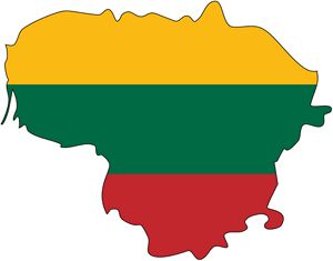 Carte drapeaux Lituanie