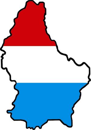 Carte drapeaux Luxembourg