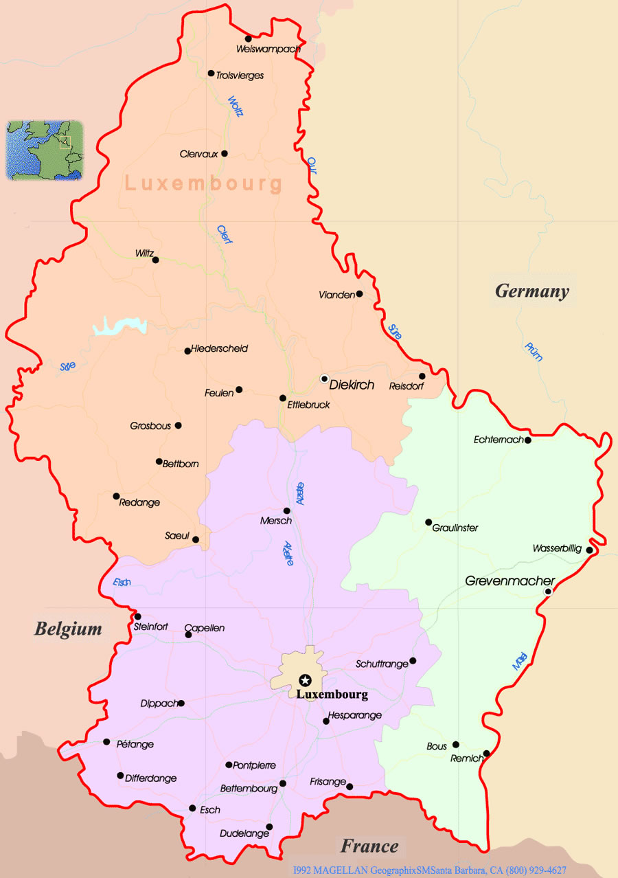 carte du luxembourg