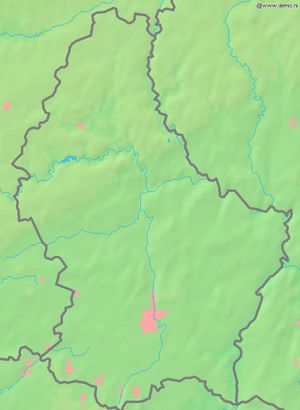 Carte physique Luxembourg