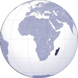Localiser Madagascar sur carte du monde