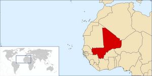 Situer Mali sur carte du monde