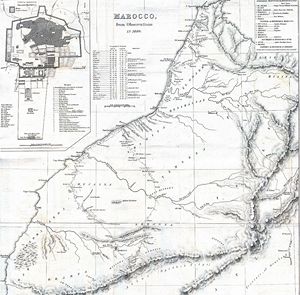 Carte historique Maroc