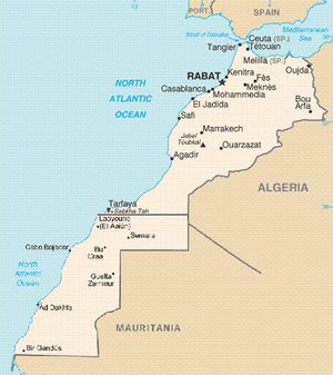 Carte du Maroc Sahara