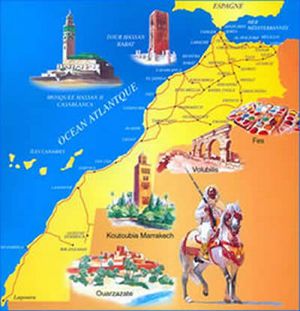 Carte postale du Maroc