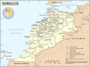 Grande carte Maroc