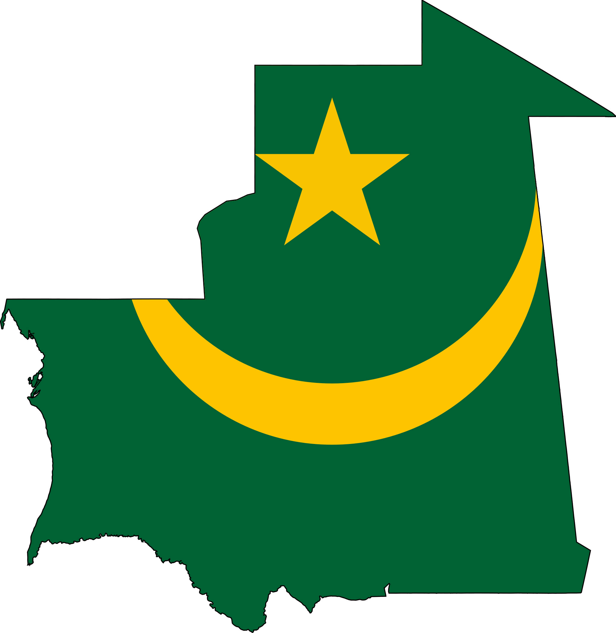 Résultat de recherche d'images pour "mauritanie carte et drapeau"