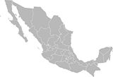 Carte noir et blanc Mexique