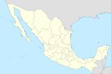 Carte Mexique vierge régions