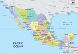 Carte régions Mexique