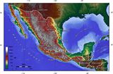 Carte topographique Mexique