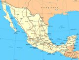 Carte des villes Mexique