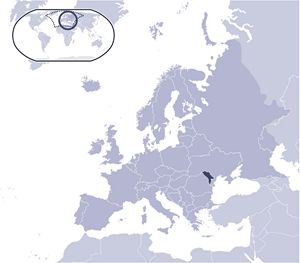 Localiser Moldavie sur carte du monde