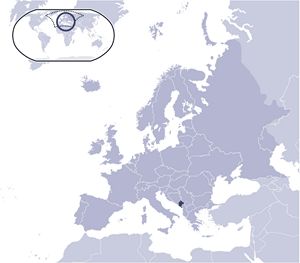 Localiser Monténégro sur carte du monde