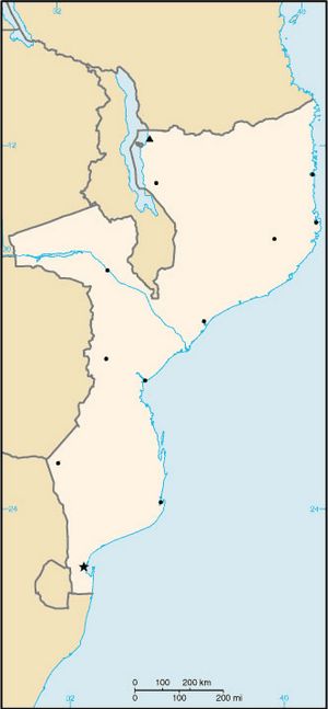 Carte Mozambique rivière vierge