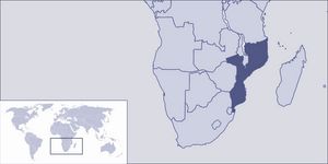 Localiser Mozambique sur carte du monde