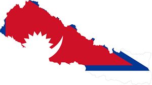 Carte drapeaux Népal