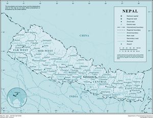 Carte Népal